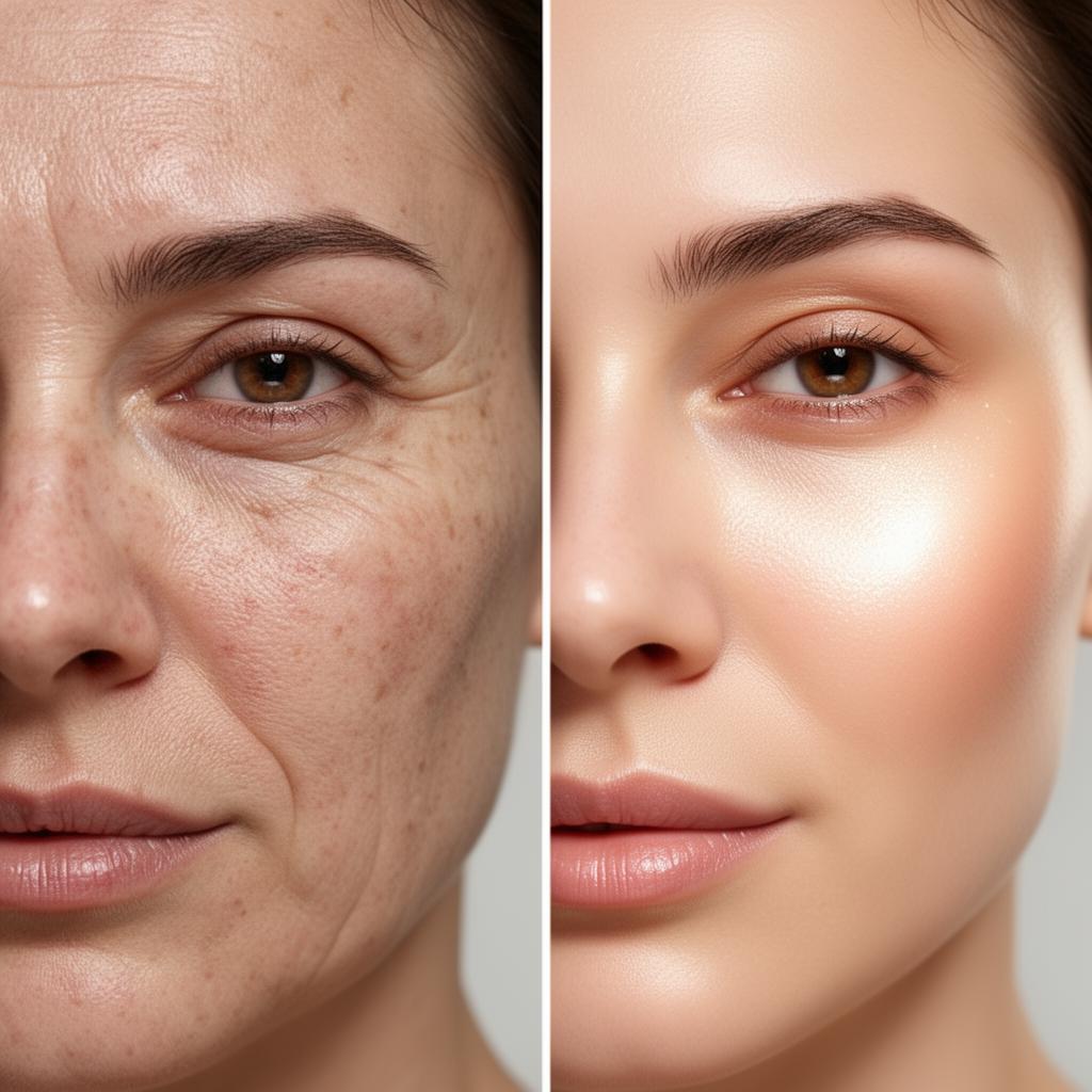 Before and after — Hydrafacial Reset